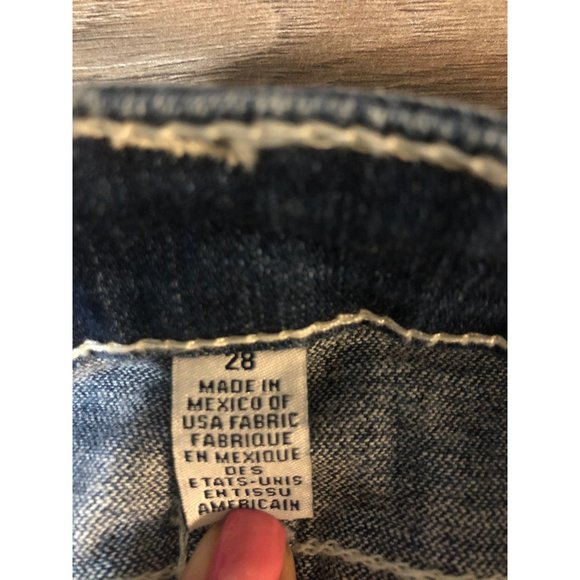 True Religion Women's Basic Skinny Jean All Over Natural Stretch 28 - Picture 5 of 11